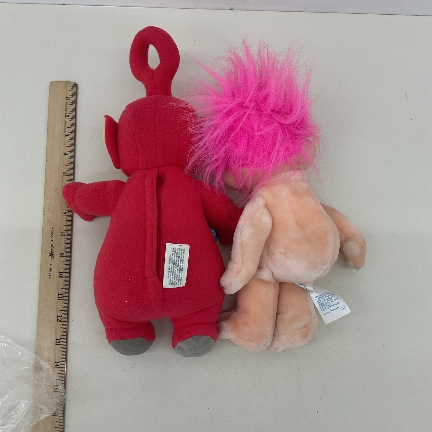 Vintage 90s Magic Trolls Poseable Plush Doll Teletubbies Po Talking Plush w/ tag - Warehouse Toys