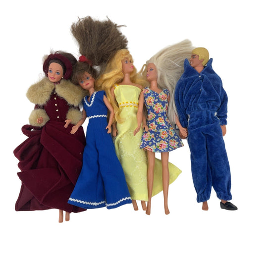 Vintage Barbie Mattel Ken & Others Fashion Dolls in Vintage Clothing Outfits - Warehouse Toys