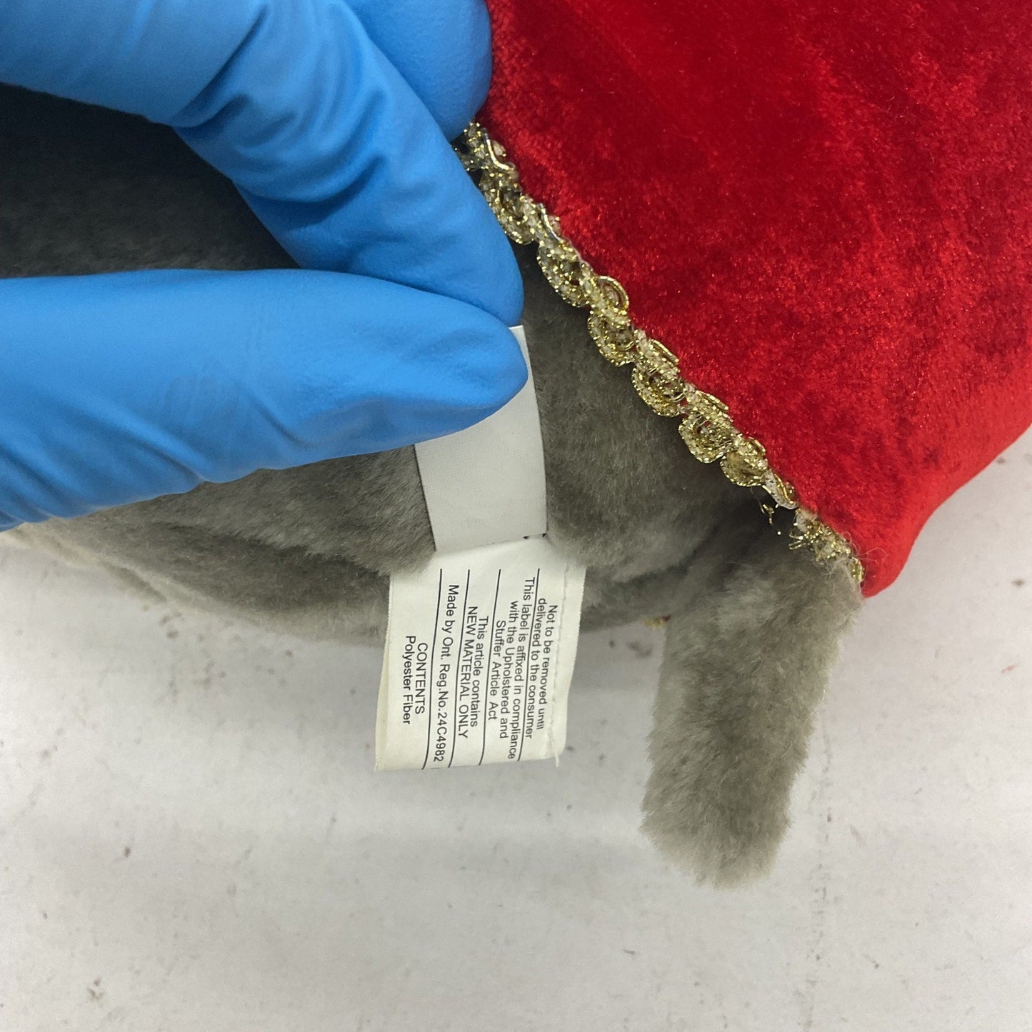 Vintage Barnum & Bailey Large Gray Circus Performing Elephant Plush Doll Stuffed - Warehouse Toys