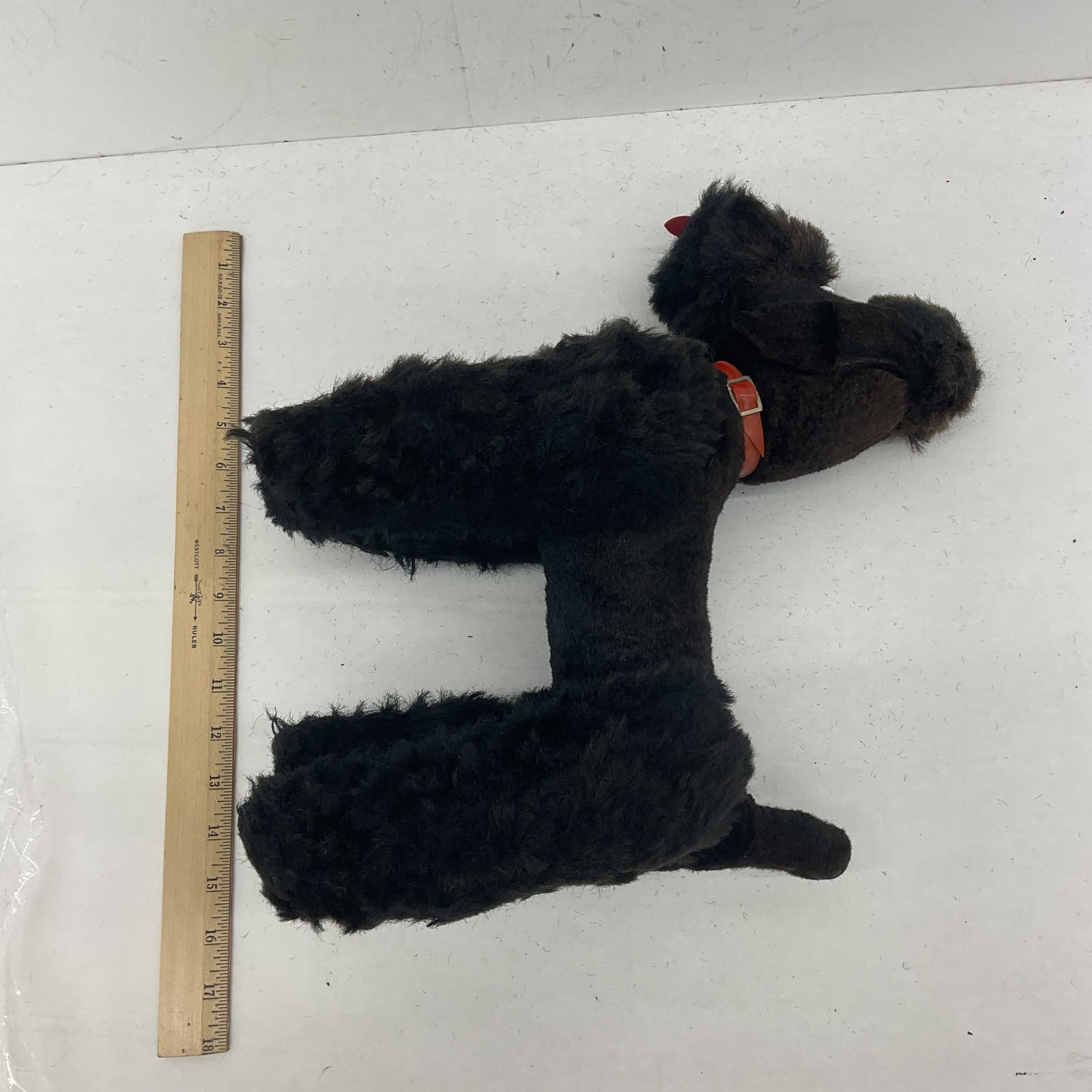 Vintage Black Poodle Dog Plush Toy 60s 70s Puppy Plush Toy - Warehouse Toys