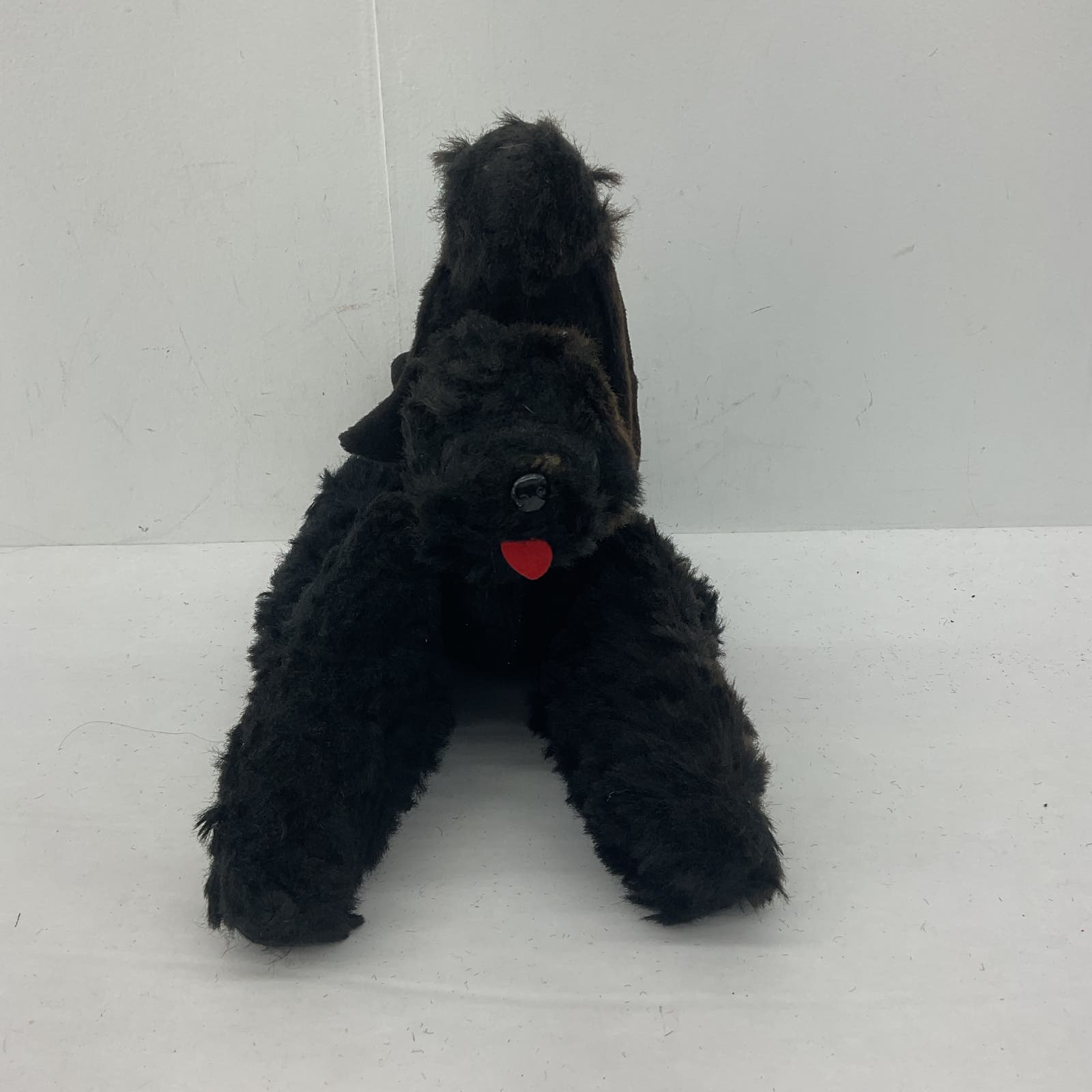 Vintage Black Poodle Dog Plush Toy 60s 70s Puppy Plush Toy - Warehouse Toys