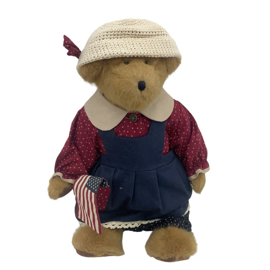 Vintage Boyd's Bear Bailey Patriotic USA Flag Plush Collectible Toy - Warehouse Toys