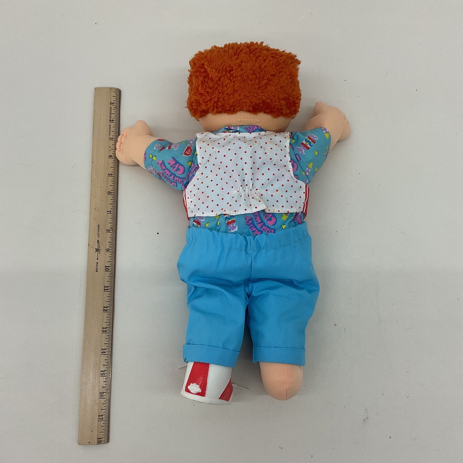 Vintage CPK Cabbage Patch Kids Red Hair Birthday Freckled Boy Play Baby Doll - Warehouse Toys