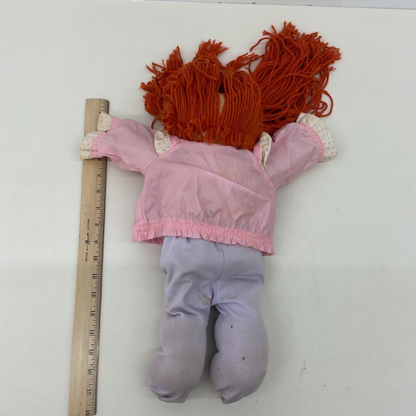 Vintage CPK Cabbage Patch Kids Yarn Hair Red Head Little Girl Baby Doll Preowned - Warehouse Toys