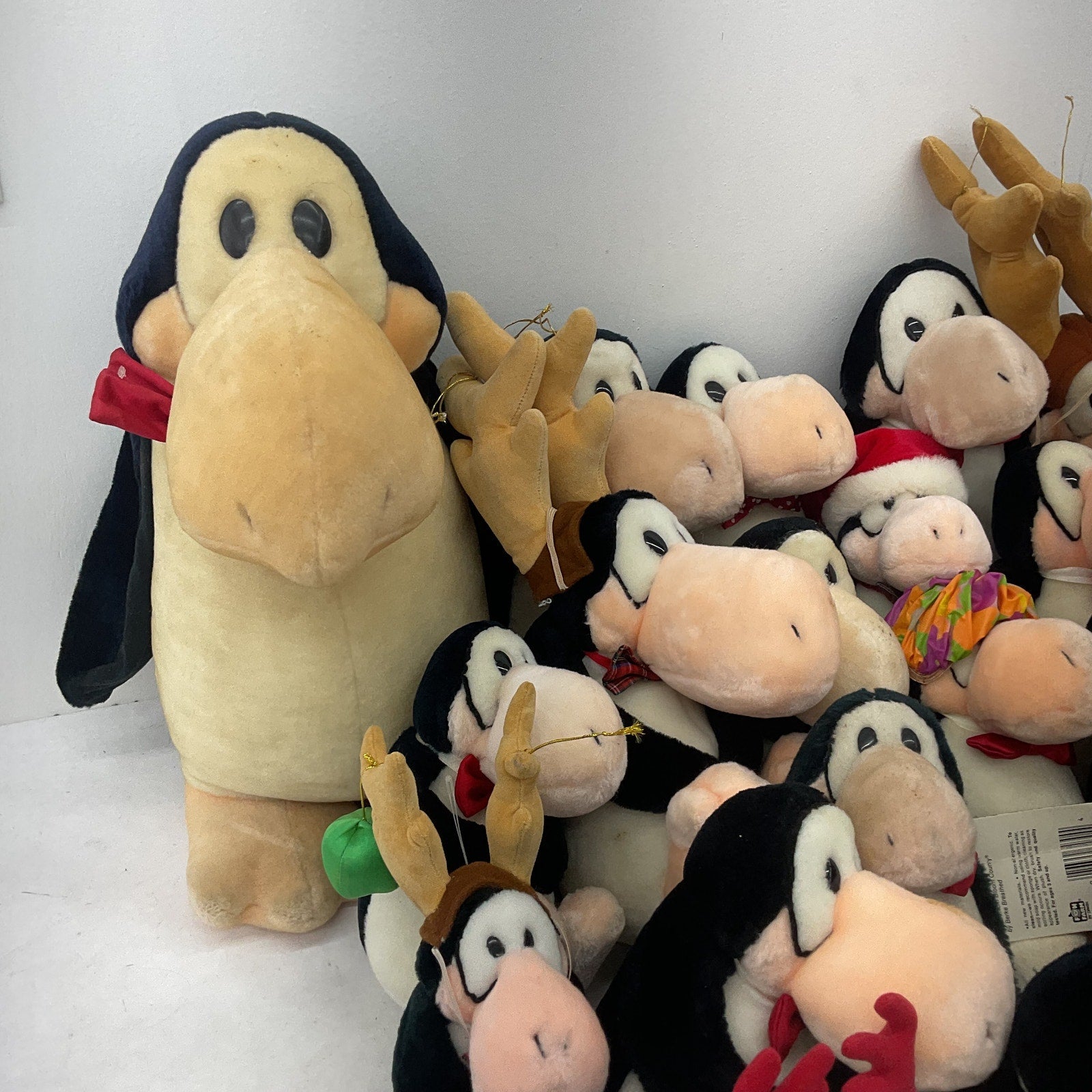 Vintage Dakin Bloom County Comic 13 lbs Opus Penguin Character Plush Doll LOT - Warehouse Toys