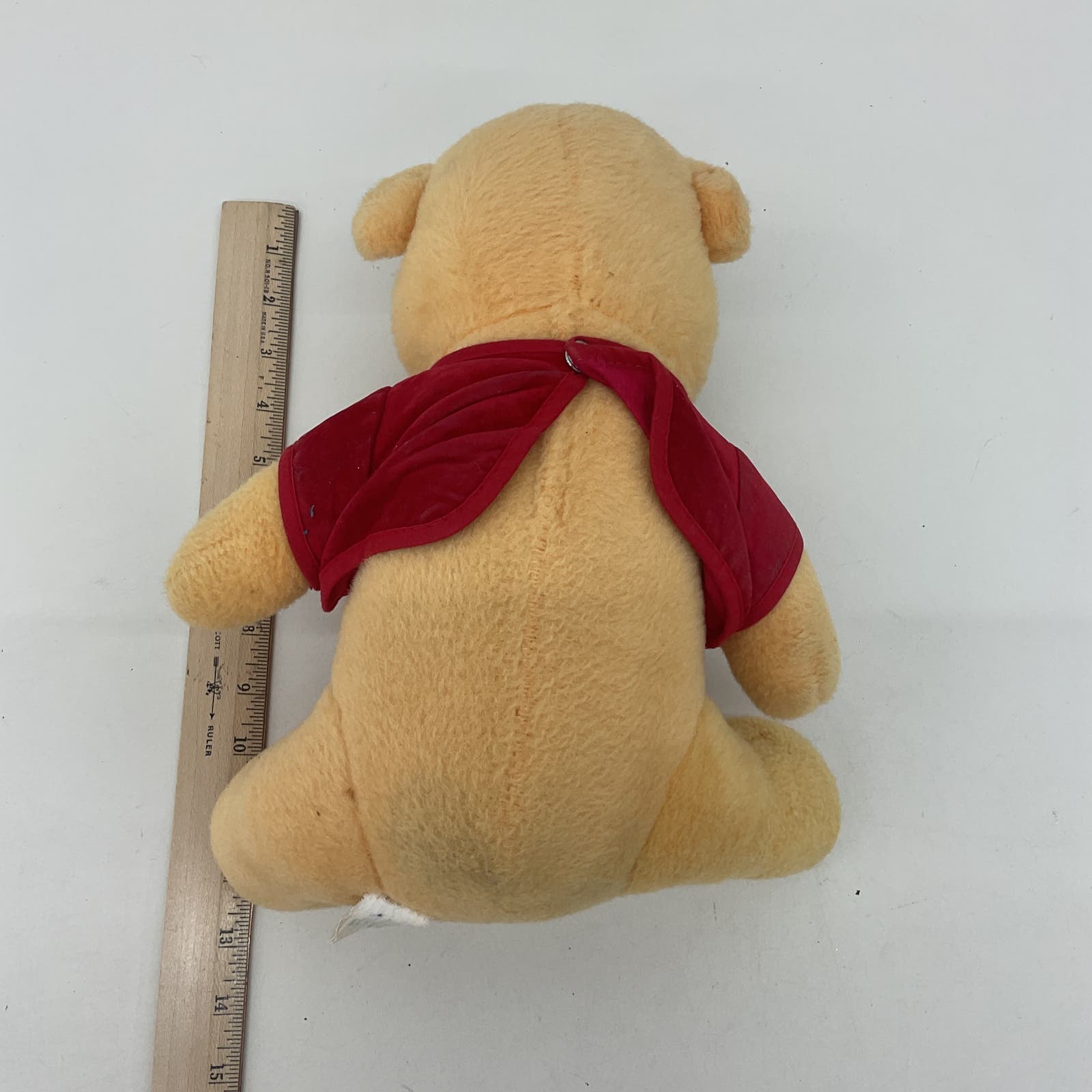 Vintage Disney 1960s Winnie the Pooh in Red Shirt Character Plush Doll Toy - Warehouse Toys