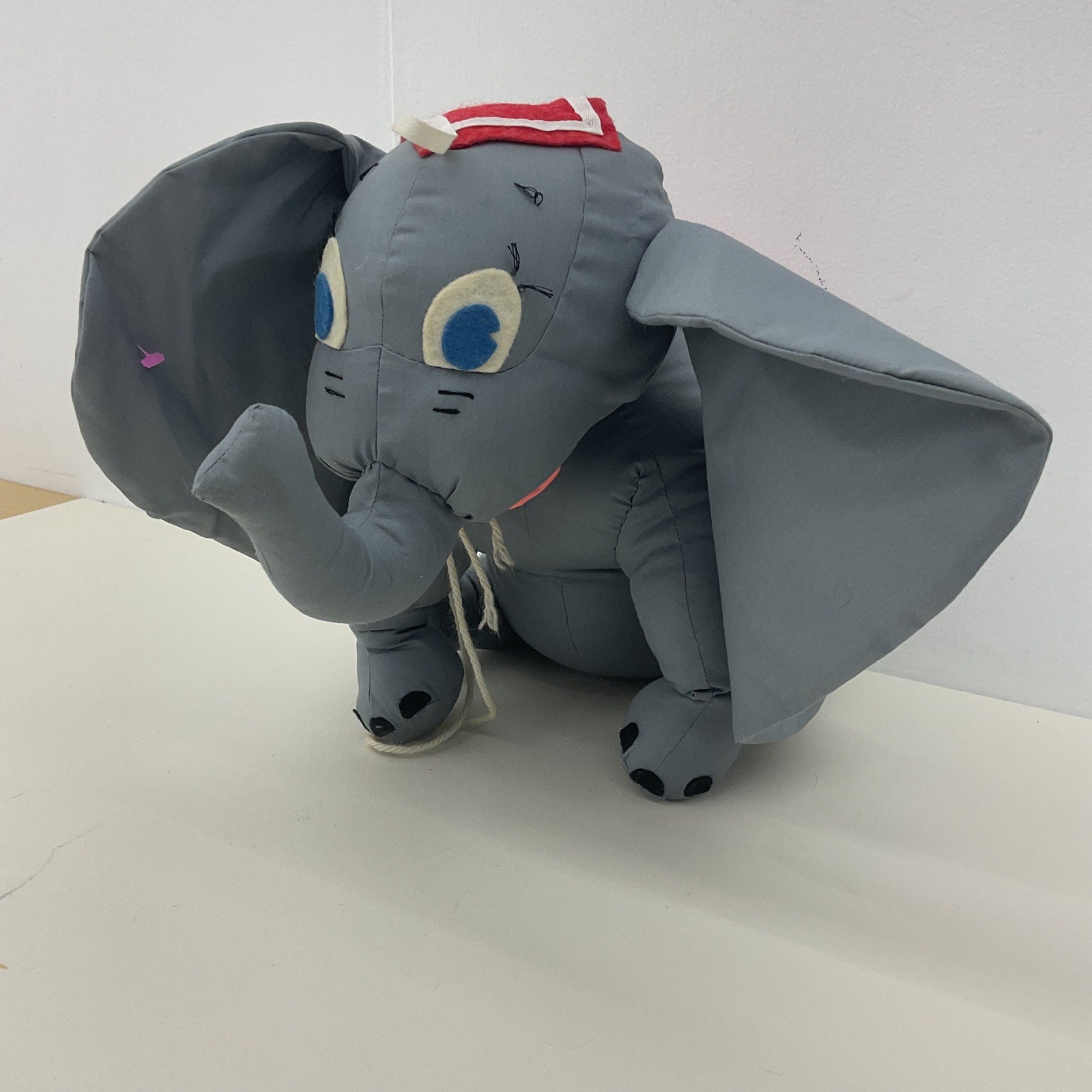 Vintage Disney Large Gray Dumbo Circus Elephant Character Plush Doll - Warehouse Toys