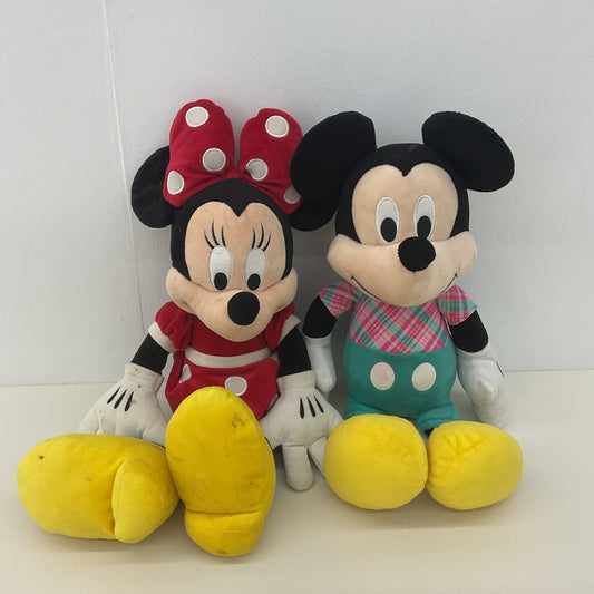 Vintage Disney LOT Classic Mickey Minnie Mouse Plush Dolls Stuffed Toys - Warehouse Toys