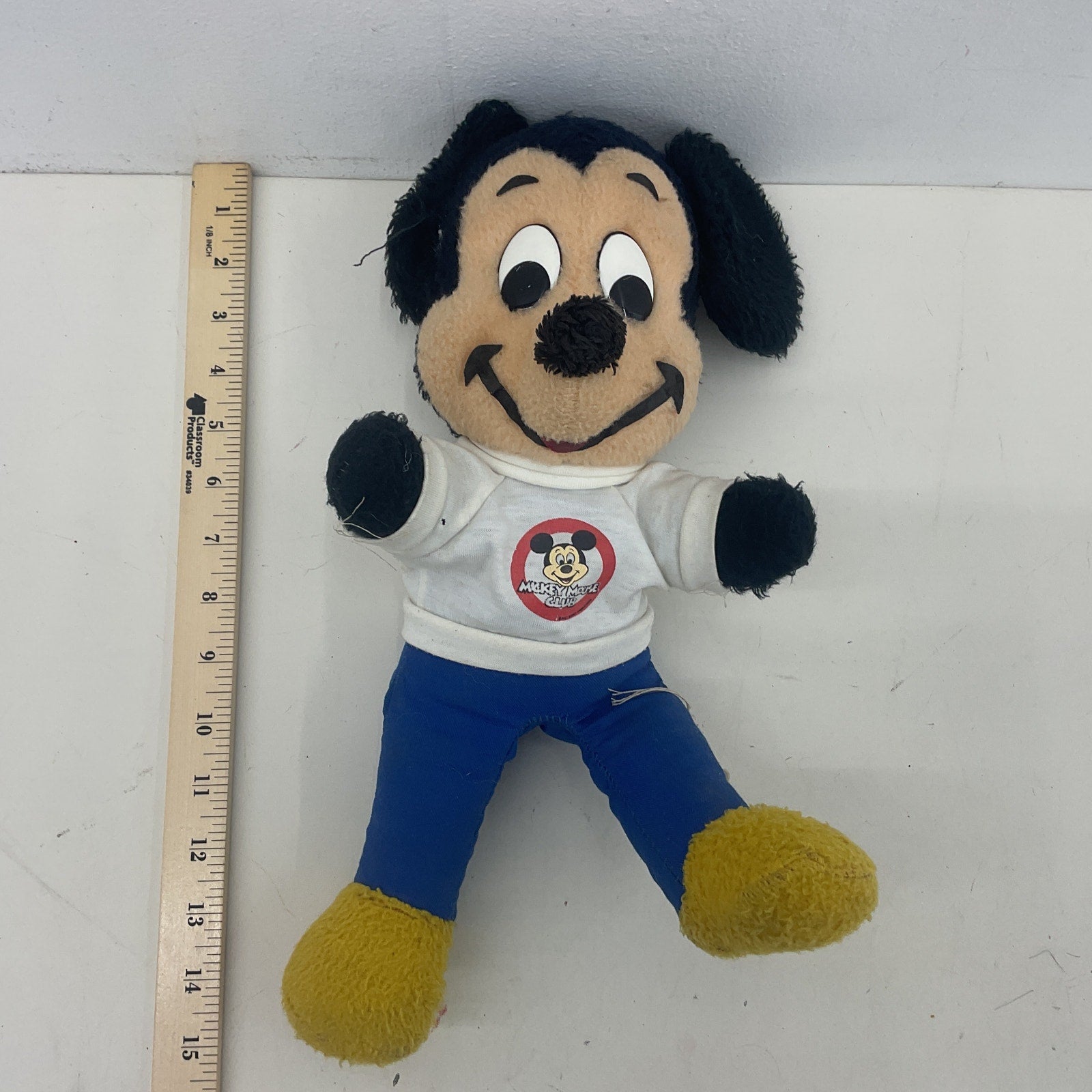 Vintage Disney Mickey Mouse Club Plush Doll Stuffed Animal Preowned 1970s - Warehouse Toys