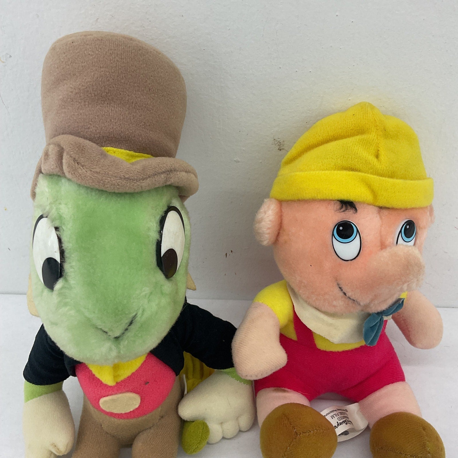 Vintage Disney Pinocchio Jiminy Cricket Plush Dolls Stuffed Animals LOT 2 - Warehouse Toys