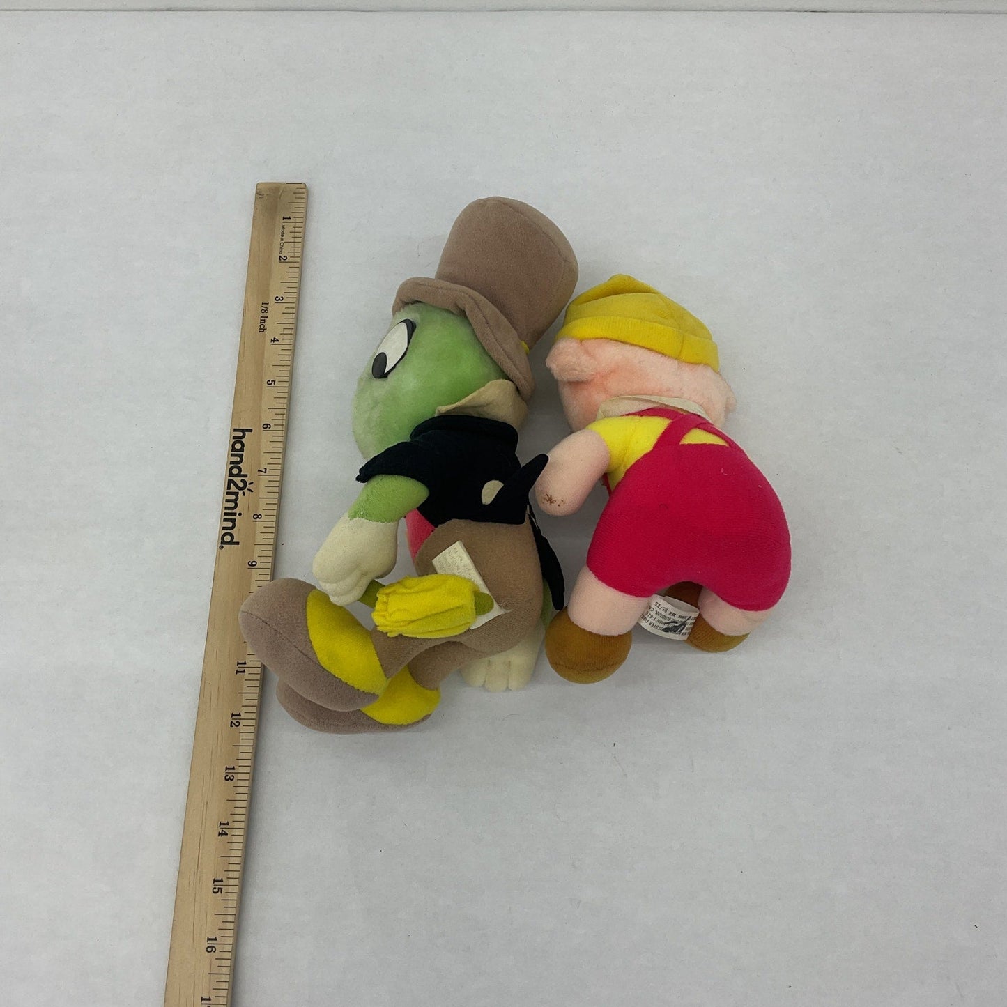 Vintage Disney Pinocchio Jiminy Cricket Plush Dolls Stuffed Animals LOT 2 - Warehouse Toys