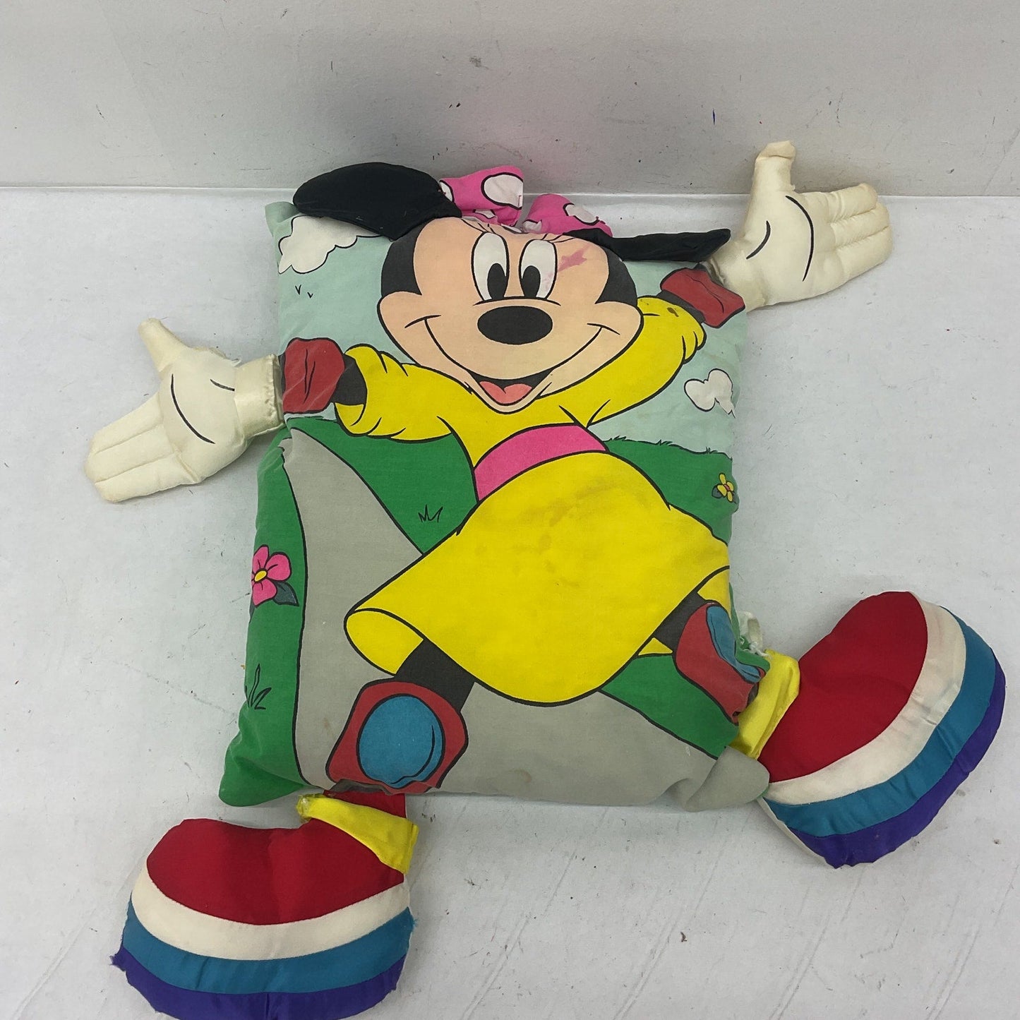 Vintage Disney Preowned Minnie Mouse Pillow People Plush Doll Sold As Is - Warehouse Toys