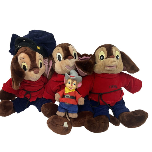 Vintage Don Bluth Fievel Mousekewitz An American Tail Goes West Plush Toy LOT - Warehouse Toys