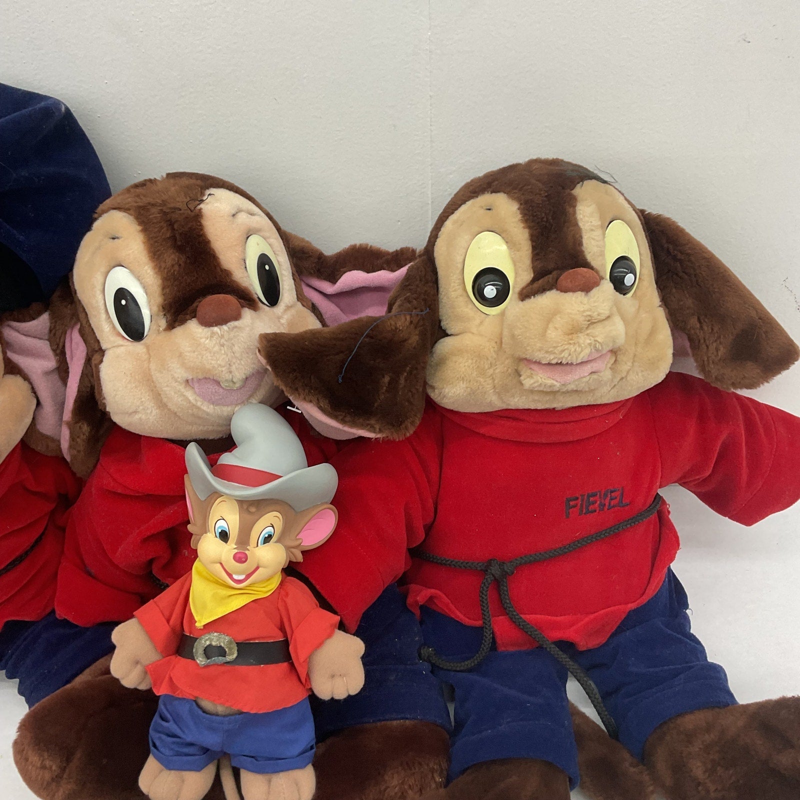 Vintage Don Bluth Fievel Mousekewitz An American Tail Goes West Plush Toy LOT - Warehouse Toys