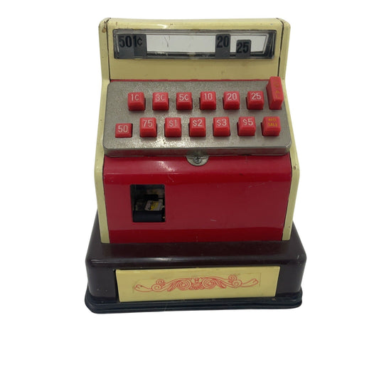 Vintage Durham Industries Made in Japan Children's Cash Register Toy Metal - Warehouse Toys