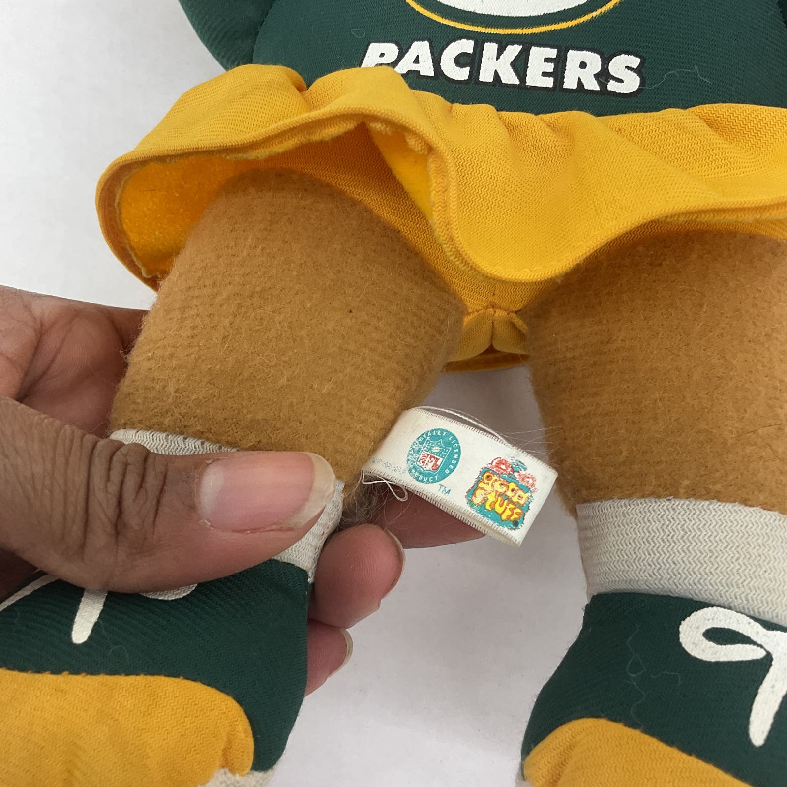 Vintage Good Stuff Green Bay Packers Teddy Bear Stuffed Animal Plush - Warehouse Toys