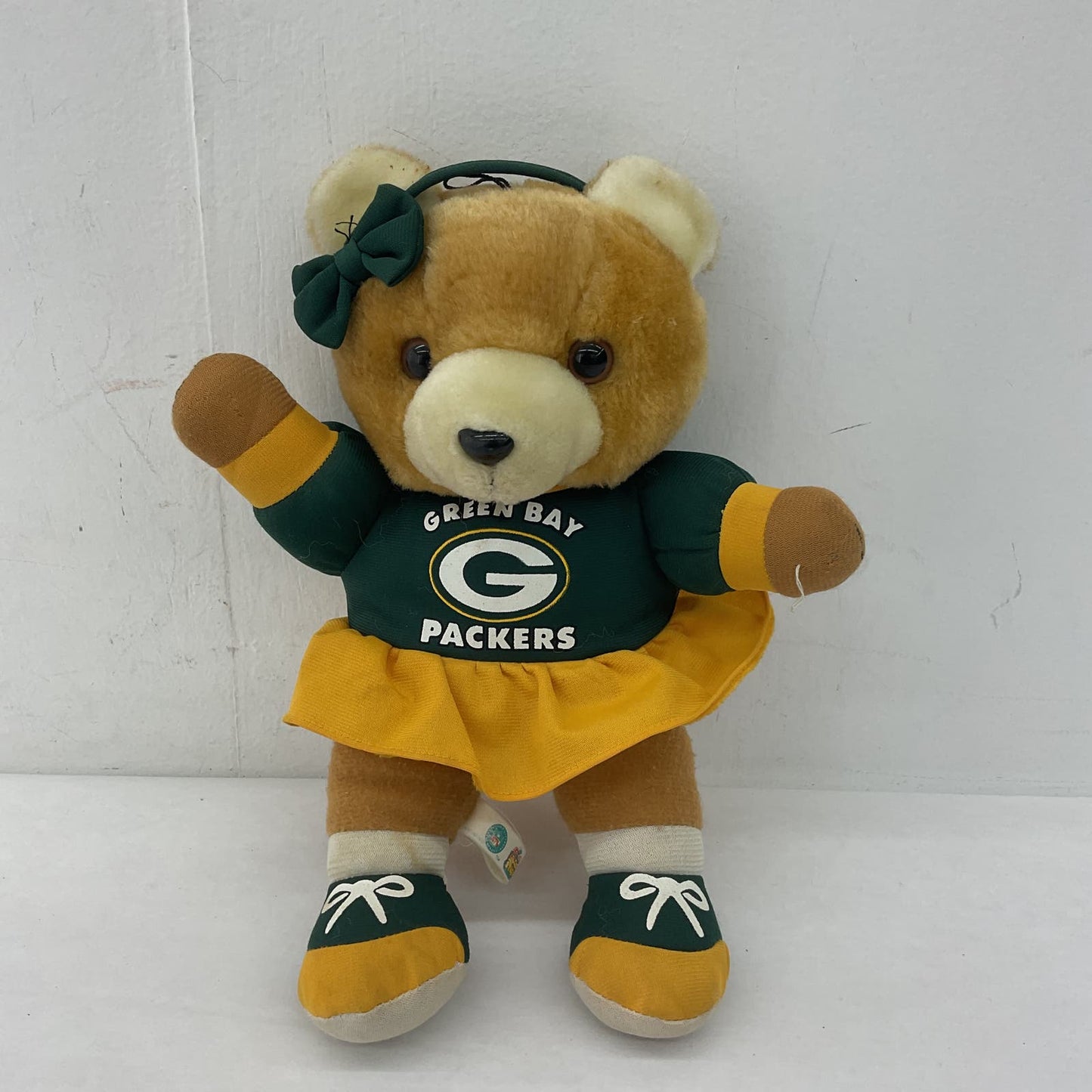 Vintage Good Stuff Green Bay Packers Teddy Bear Stuffed Animal Plush - Warehouse Toys