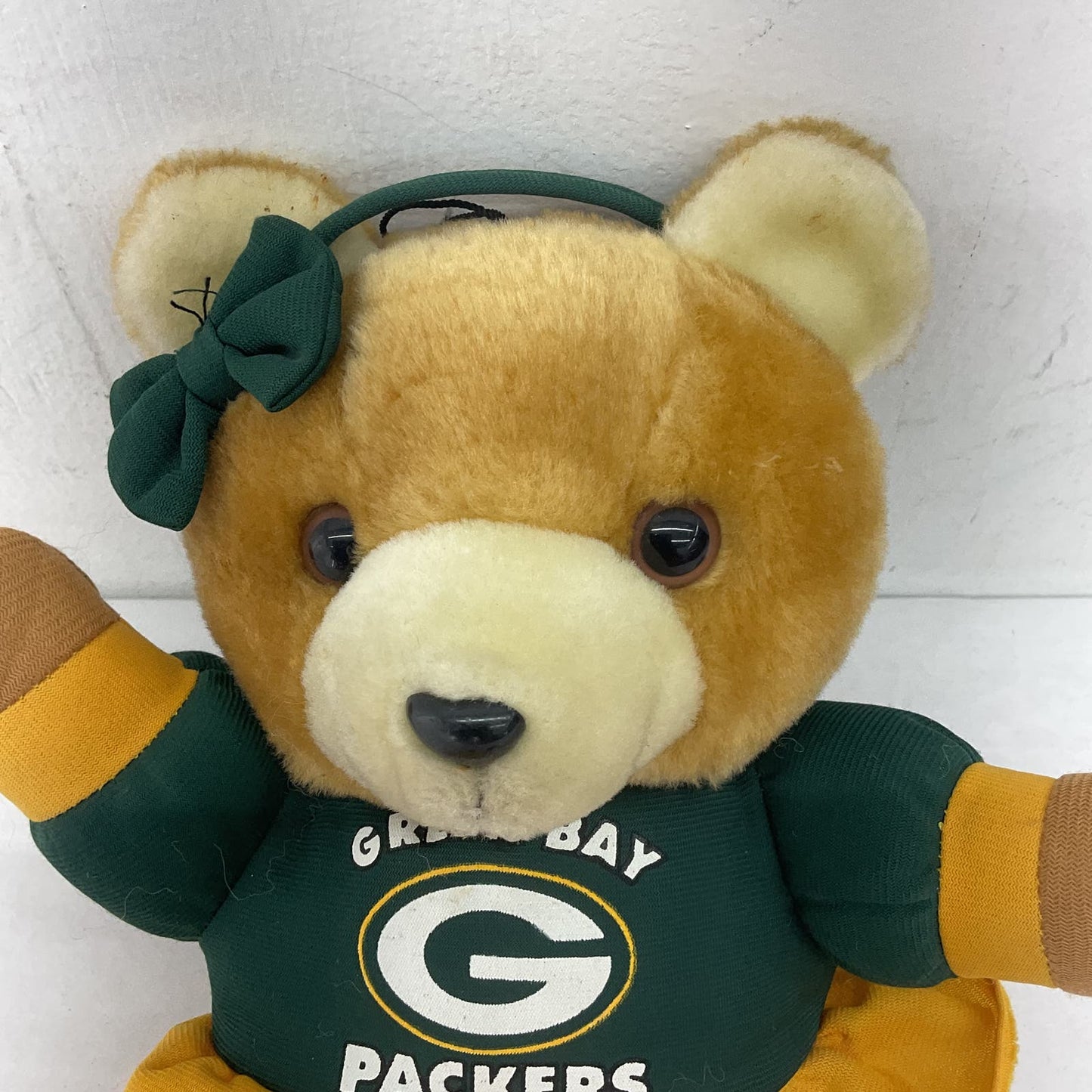 Vintage Good Stuff Green Bay Packers Teddy Bear Stuffed Animal Plush - Warehouse Toys