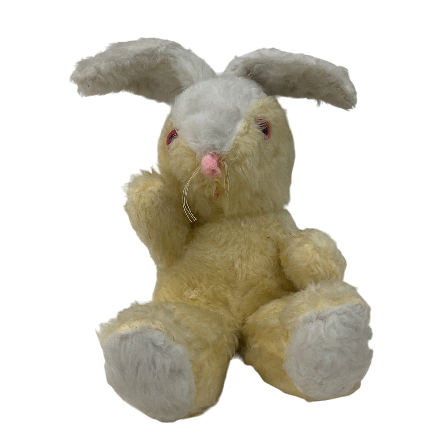 Vintage Happiness Aid by Well - Made Easter Bunny Yellow White Rabbit Plush - Warehouse Toys