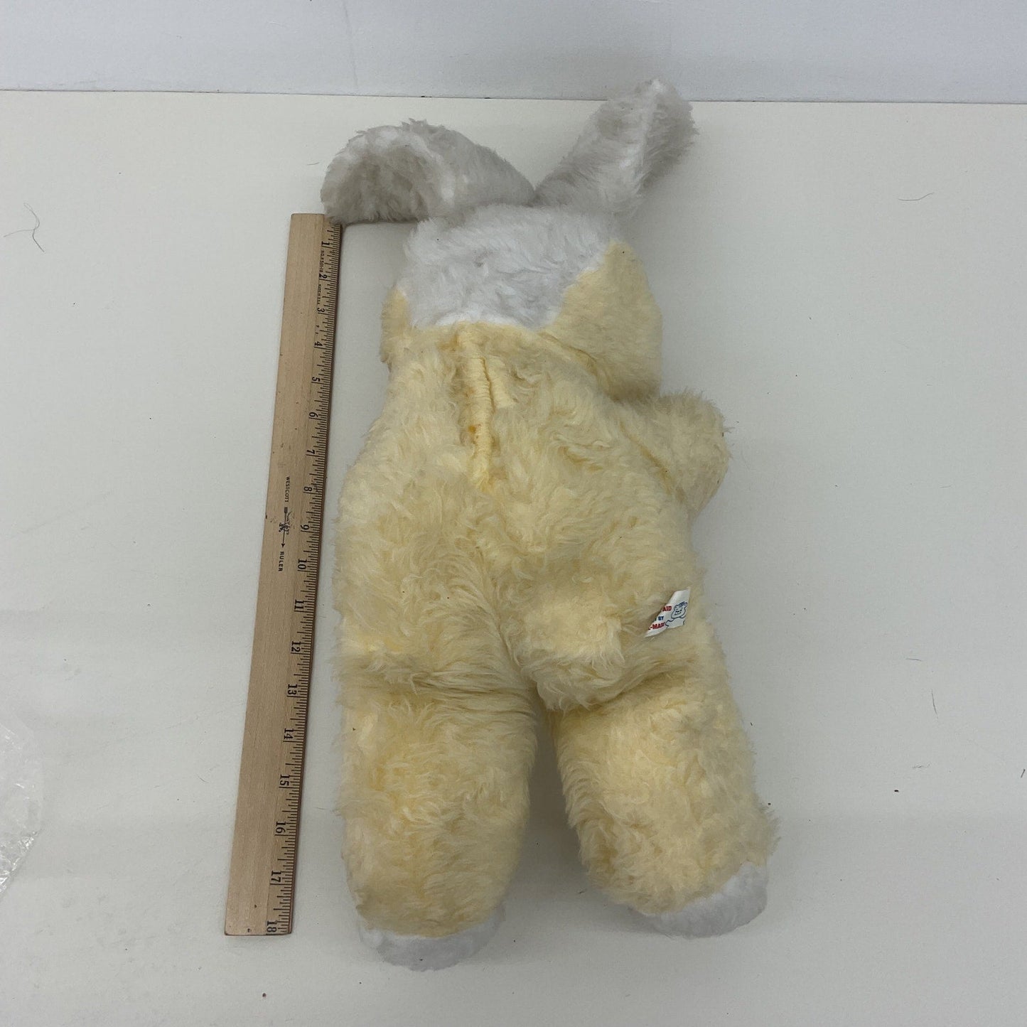 Vintage Happiness Aid by Well - Made Easter Bunny Yellow White Rabbit Plush - Warehouse Toys