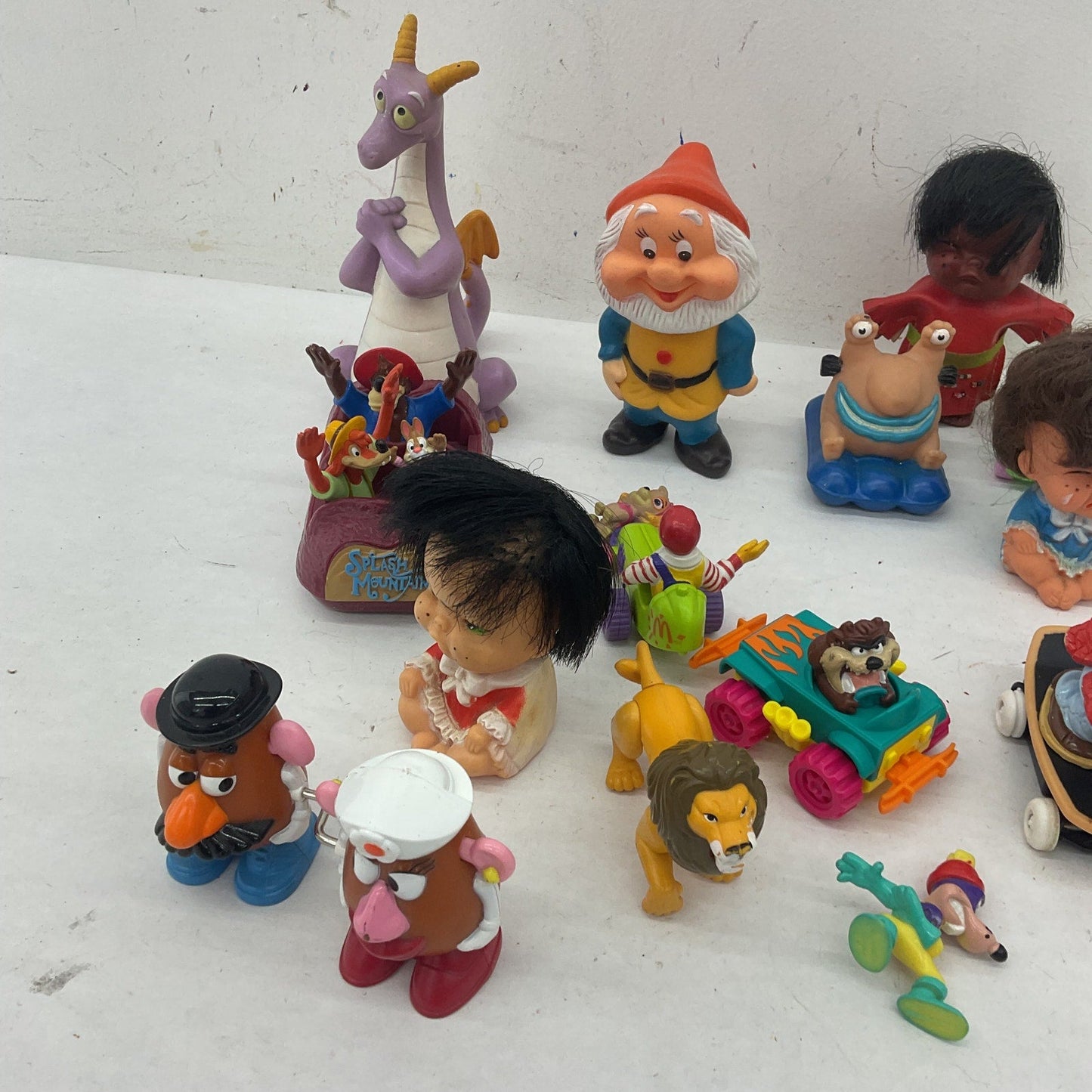 Vintage Happy Meal Toy Figures Novelty Dolls Disney Figment Dragon Preowned - Warehouse Toys