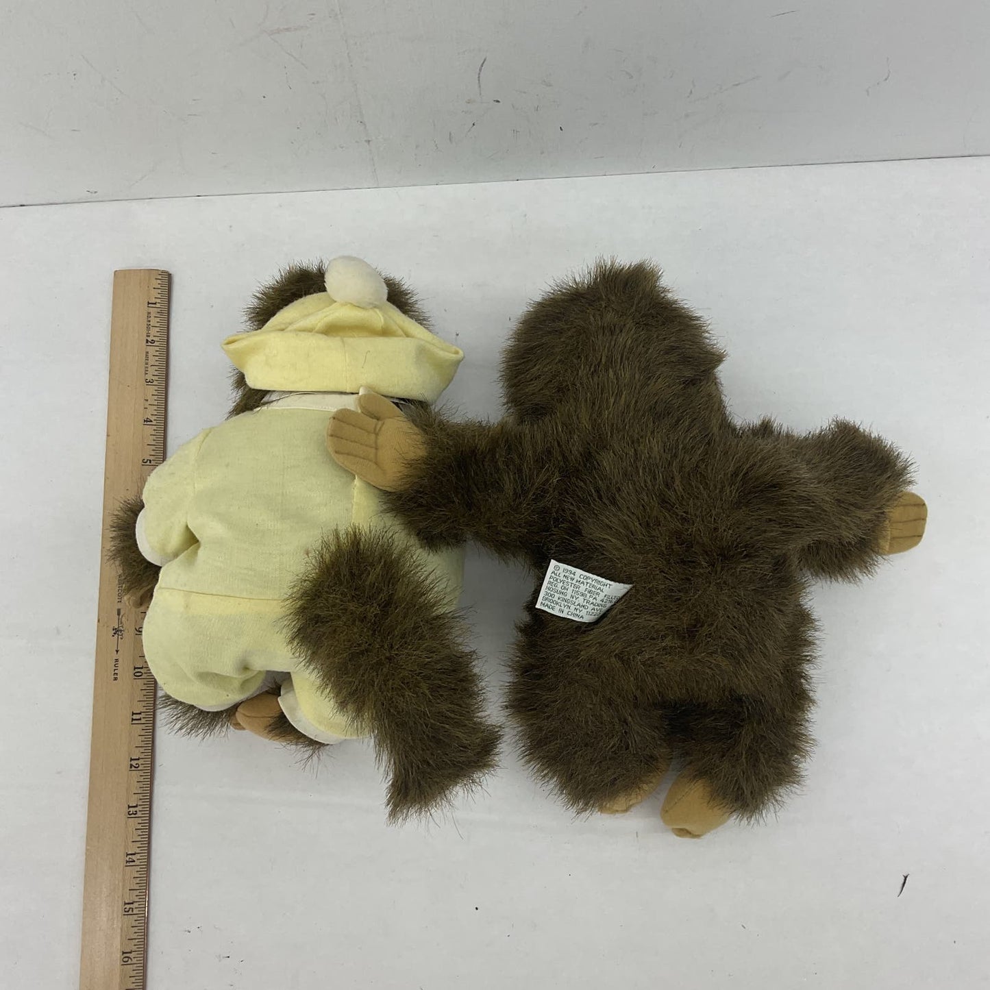 Vintage Hosung Brown Stuffed Animal Monkey Plush Toy Lot - Warehouse Toys