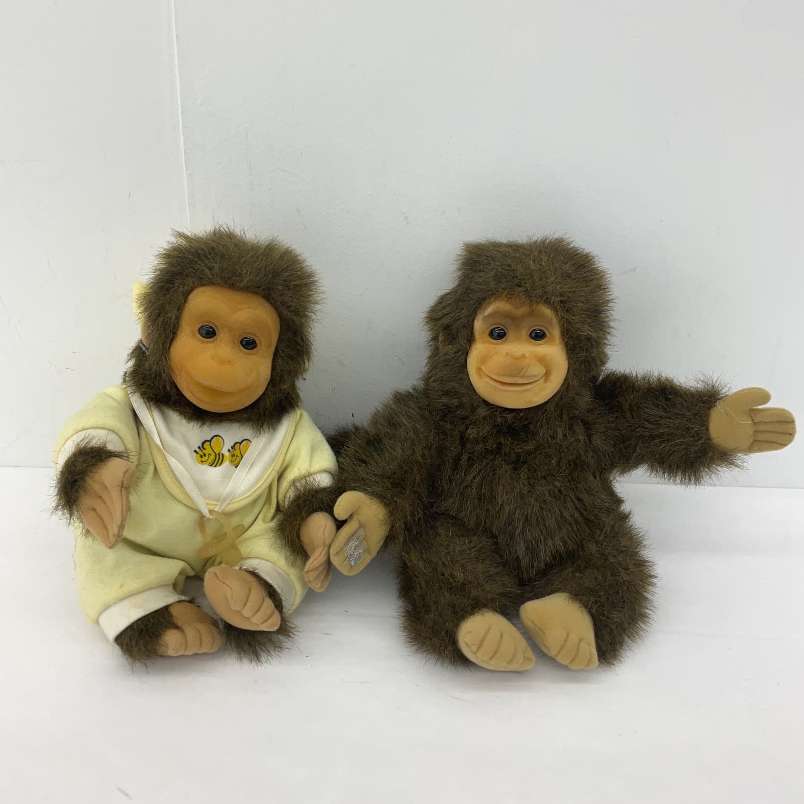 Vintage Hosung Brown Stuffed Animal Monkey Plush Toy Lot - Warehouse Toys