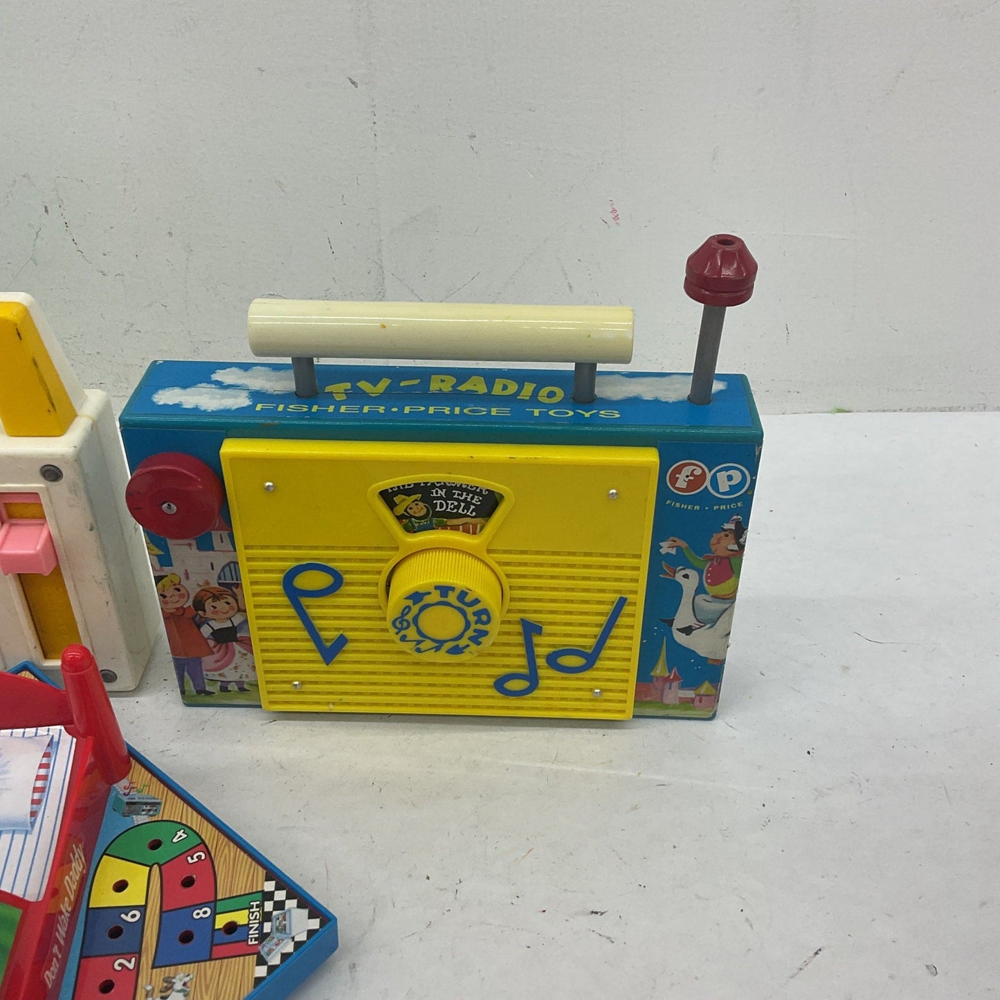 Vintage Interactive Toys LOT Fisher Price TV Radio Don't Wake Daddy Game Show - Warehouse Toys