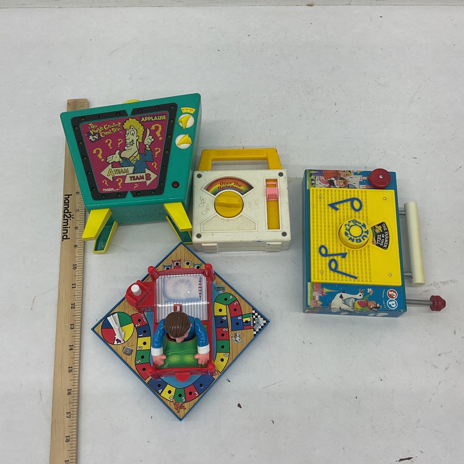 Vintage Interactive Toys LOT Fisher Price TV Radio Don't Wake Daddy Game Show - Warehouse Toys