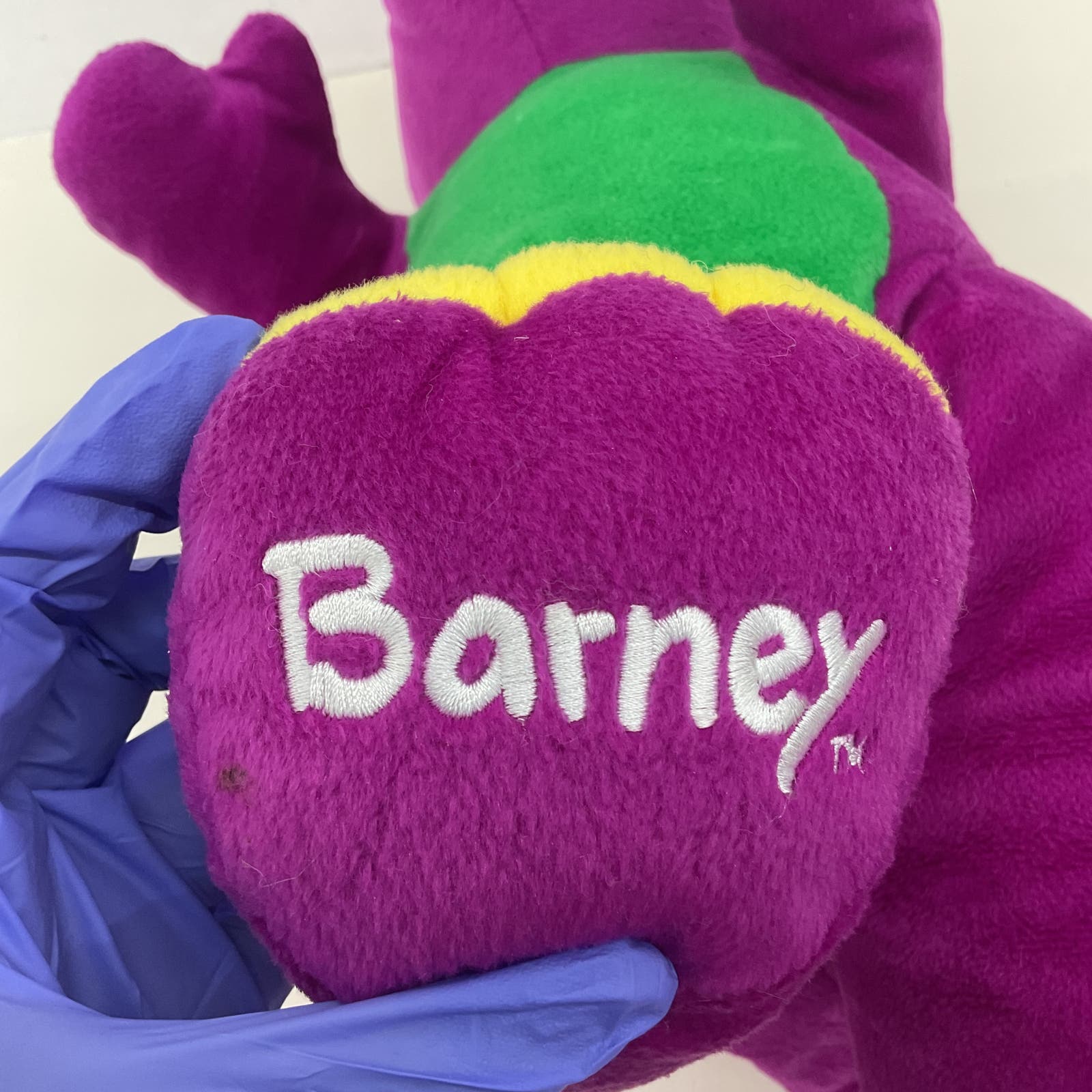 Vintage Large 1990s Barney & Friends Purple Dinosaur PBS Kids Plush Doll -  Warehouse Toys