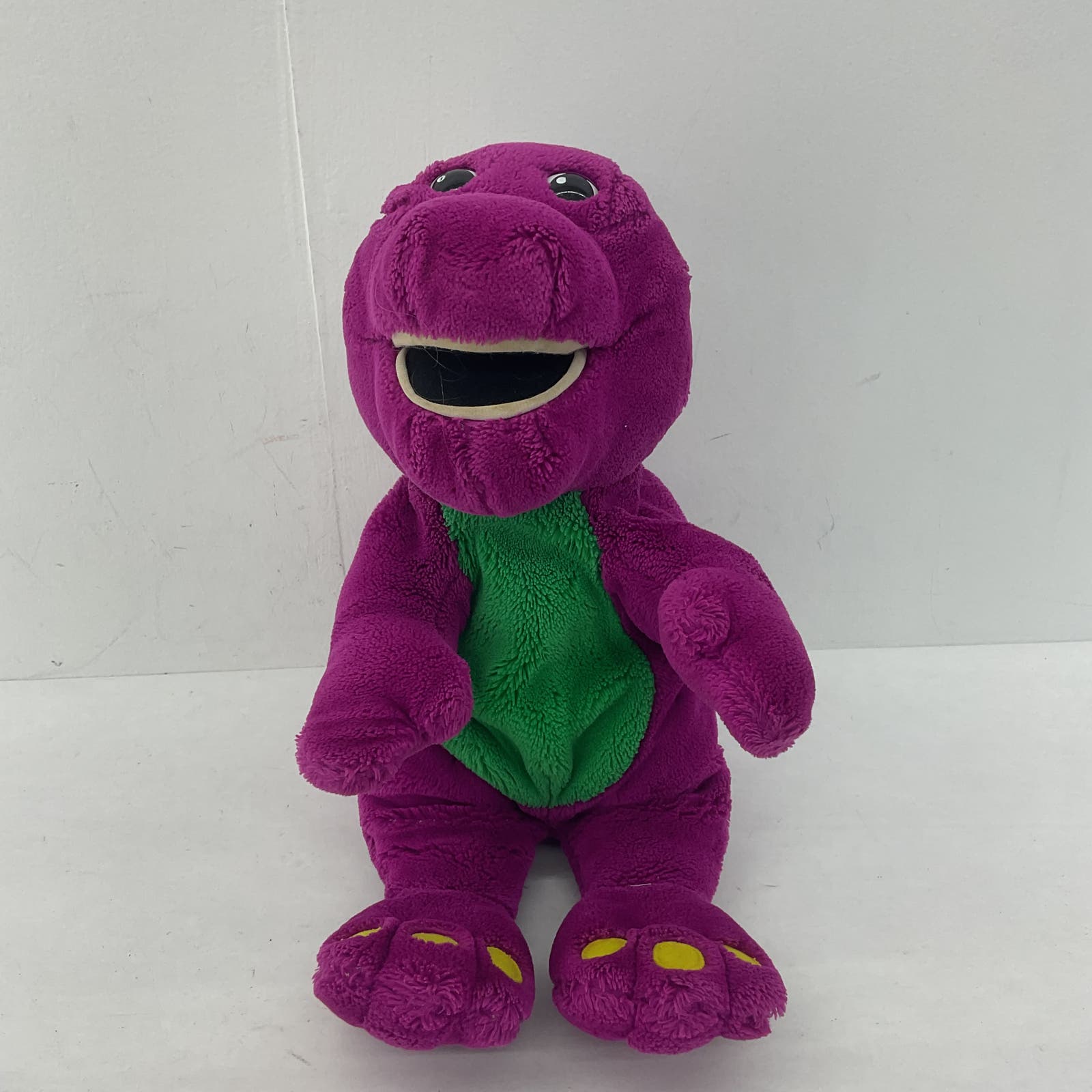 Vintage Large Barney the Purple Dinosaur Friends Dino Plush Stuffed Animal  - Warehouse Toys