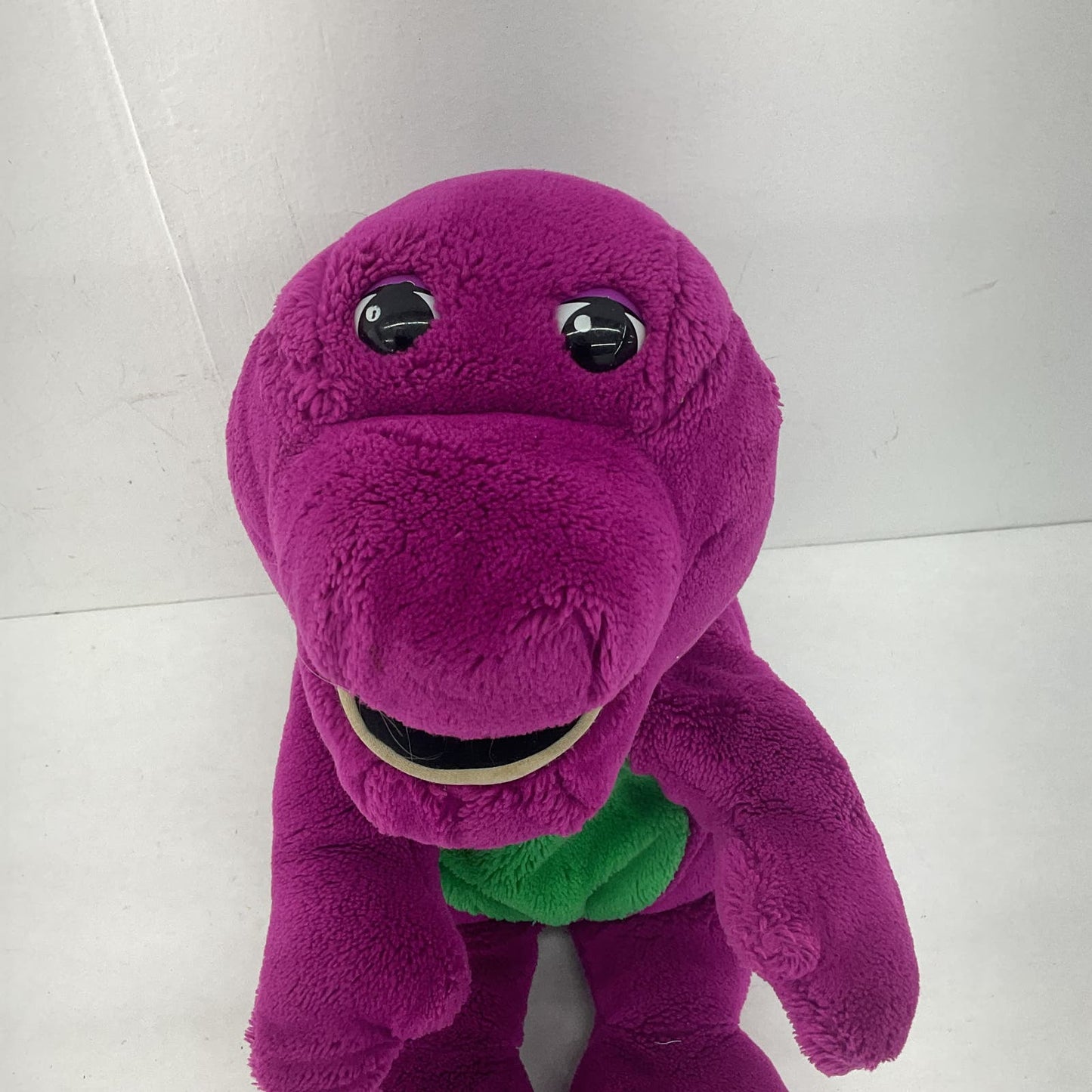 Vintage Large Barney the Purple Dinosaur Friends Dino Plush Stuffed Animal - Warehouse Toys