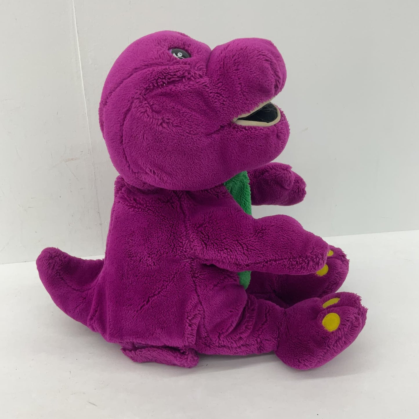 Vintage Large Barney the Purple Dinosaur Friends Dino Plush Stuffed Animal - Warehouse Toys