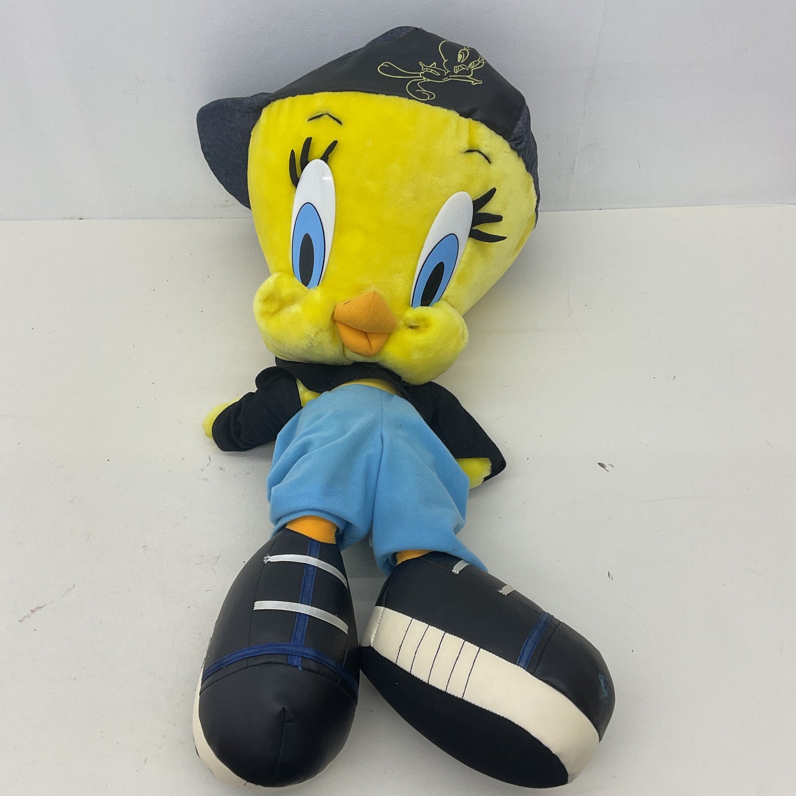 Vintage Large Jumbo Ace Novelty Looney Tunes Hip Hop Tweety Bird Plush Doll - Warehouse Toys