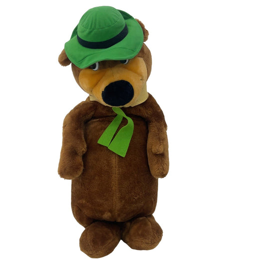 Vintage Large Jumbo Hanna Barbera Yogi Bear Brown Green Plush Doll Stuffed Toy - Warehouse Toys