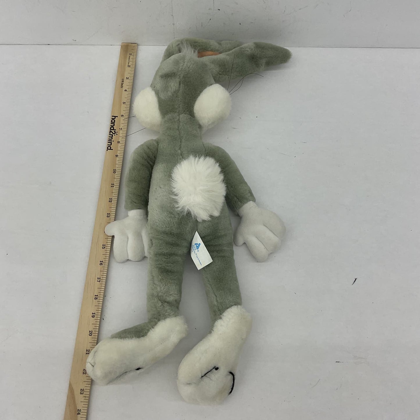 Vintage Looney Tunes Bugs Bunny Ace Gray Stuffed Animal Plush Toy Cartoon - Warehouse Toys