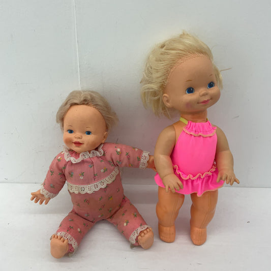 Vintage LOT 2 1980s Baby Girl Dolls CBS 1983 Mattel 1984 Ballerina RETROWAVE - Warehouse Toys