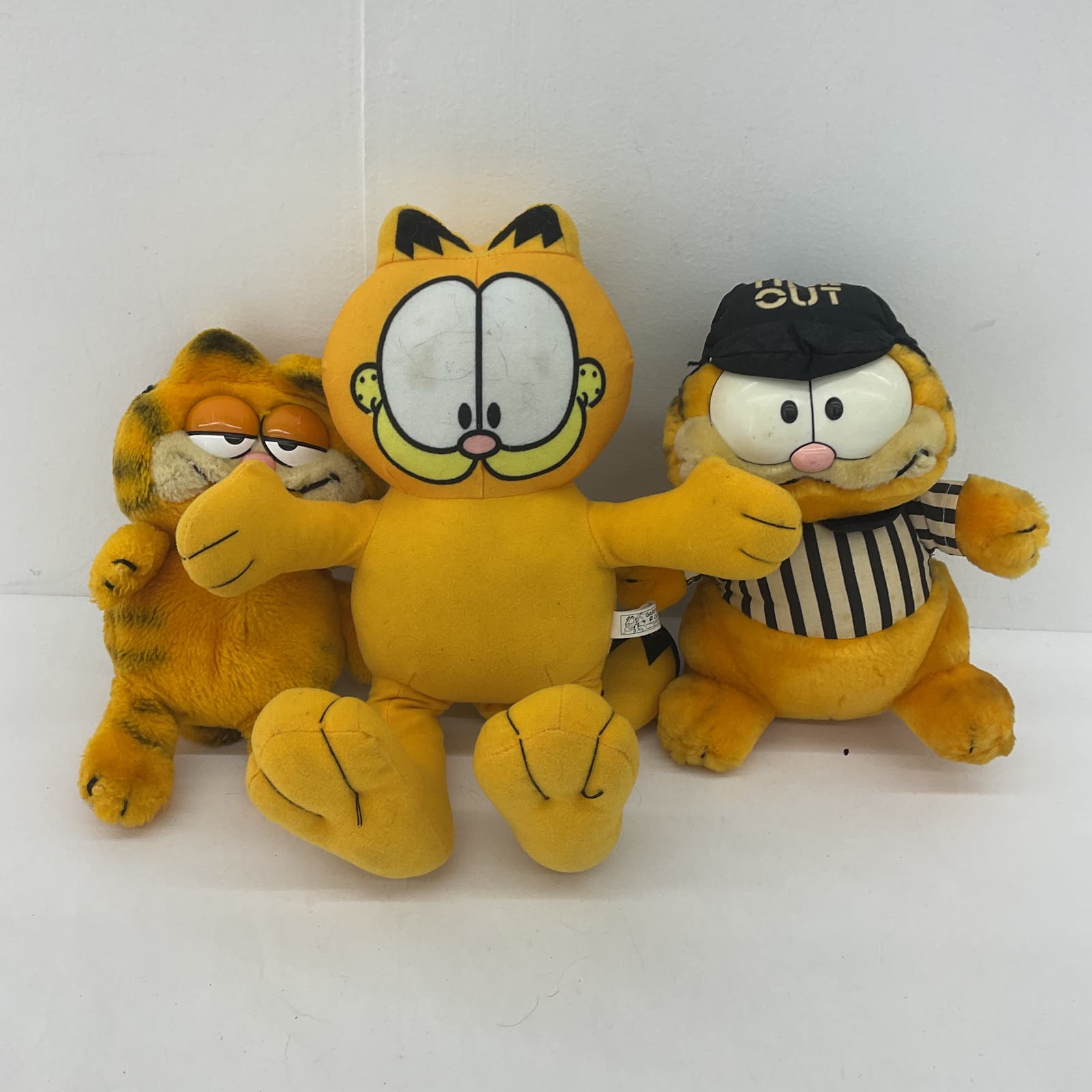 Vintage LOT 3 Garfield the Cat Character Plush Dolls Stuffed Animals 80s 90s - Warehouse Toys