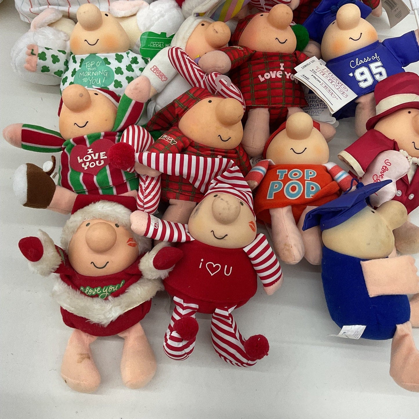 Vintage LOT 4+ lbs Ziggy Comic Strip Character American Greetings Plush Dolls - Warehouse Toys