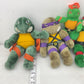 Vintage LOT 5 Various Sizes Teenage Mutant Ninja Turtle Stuffed Animal Preowned - Warehouse Toys