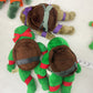 Vintage LOT 5 Various Sizes Teenage Mutant Ninja Turtle Stuffed Animal Preowned - Warehouse Toys