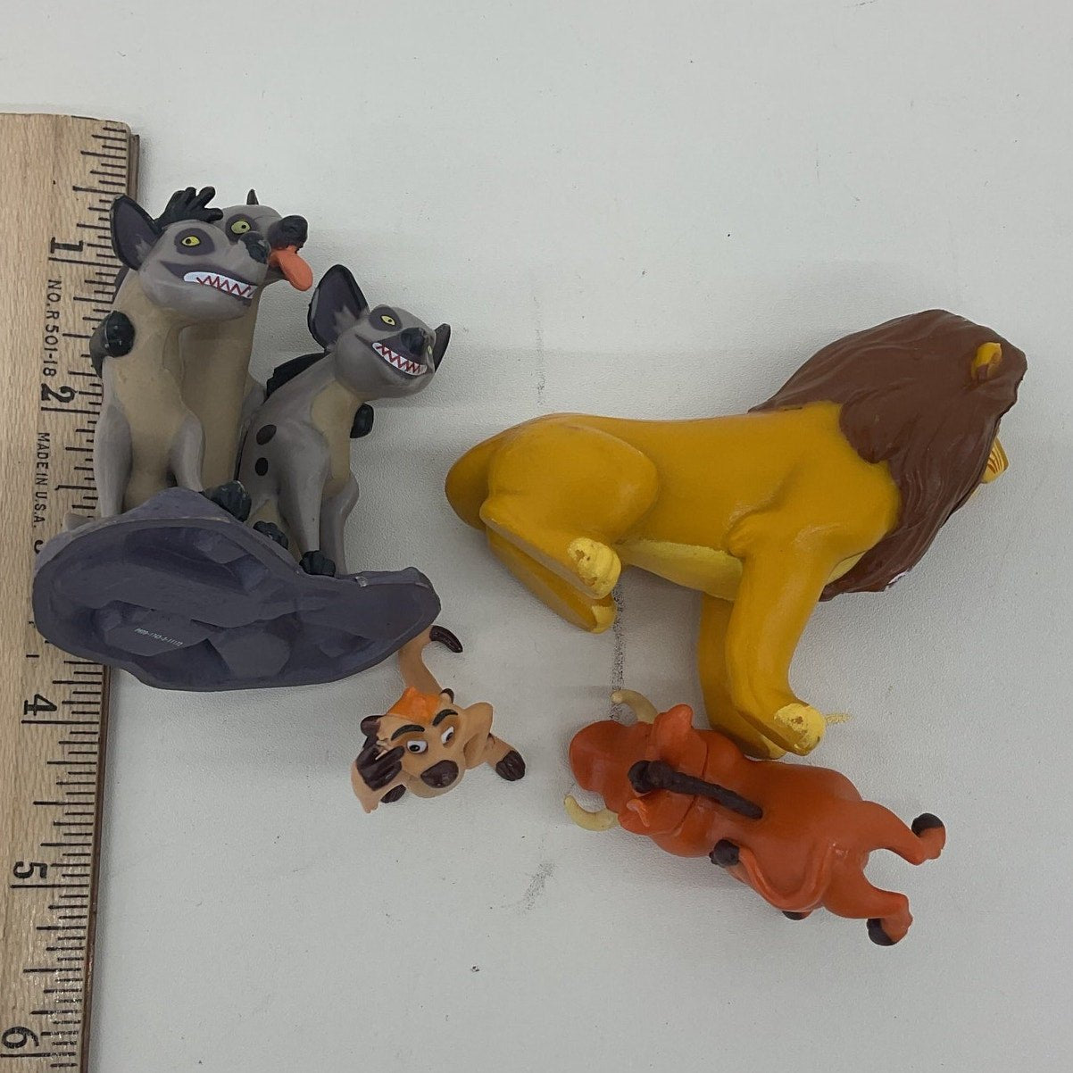 Vintage LOT Disney The Lion King Hyenas Timon Puumba Mufasa Lion Toy Figures - Warehouse Toys