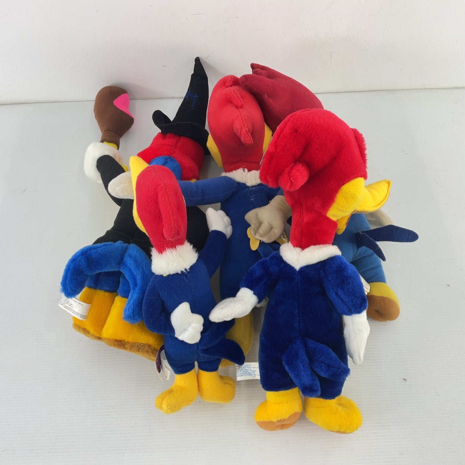 Vintage Lot of 5 Woody Woodpecker Stuffed Toy Plush Looney Tunes Preowned - Warehouse Toys