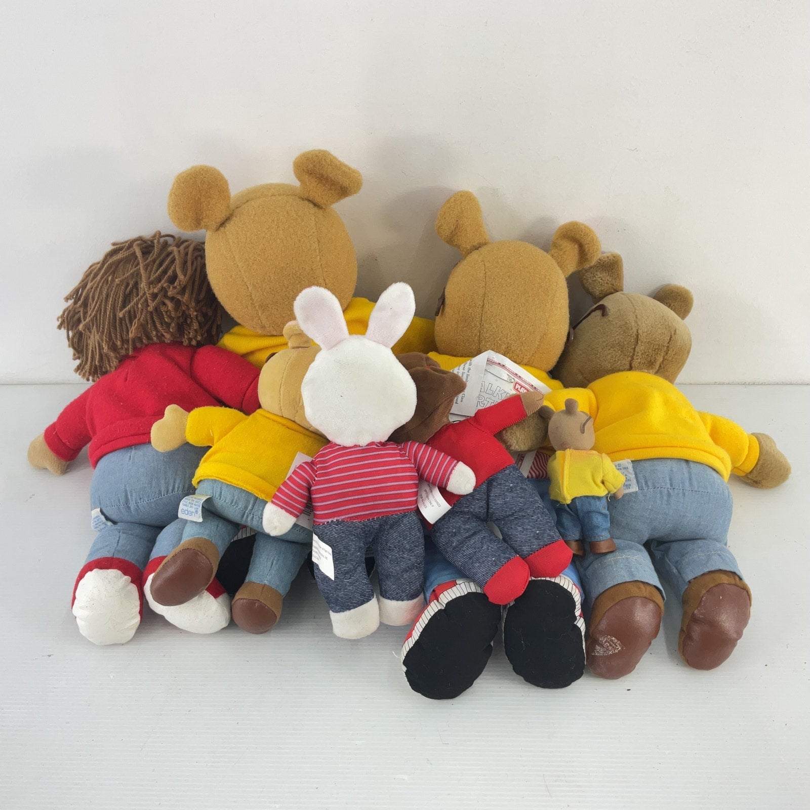 Vintage Lot of 8 Eden Arthur PBS Plush Stuffed Toys Francine Buster Pre - Owned - Warehouse Toys