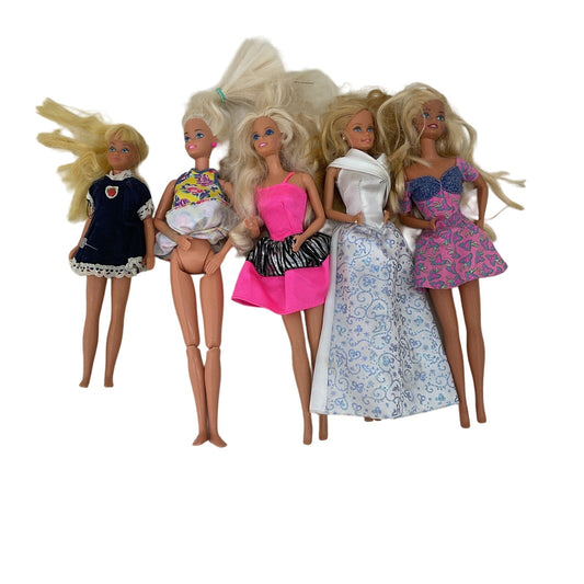 Vintage Mattel Barbie Fashion Doll LOT Preowned Loose Blonde Hair 80s 90s - Warehouse Toys