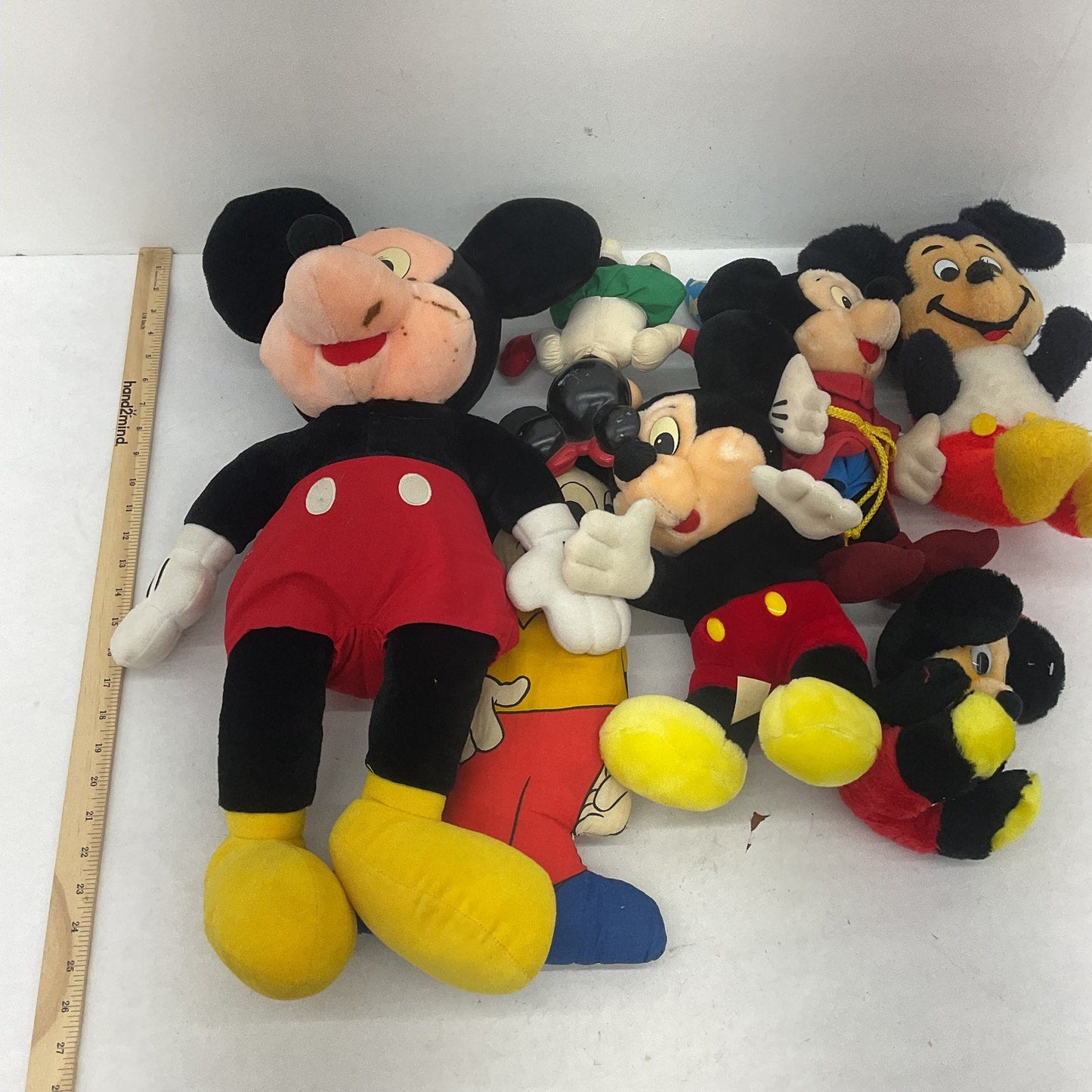 Vintage Mickey Mouse Disney Character Mixed Preowned LOT 12 lbs Plush Dolls Toys - Warehouse Toys