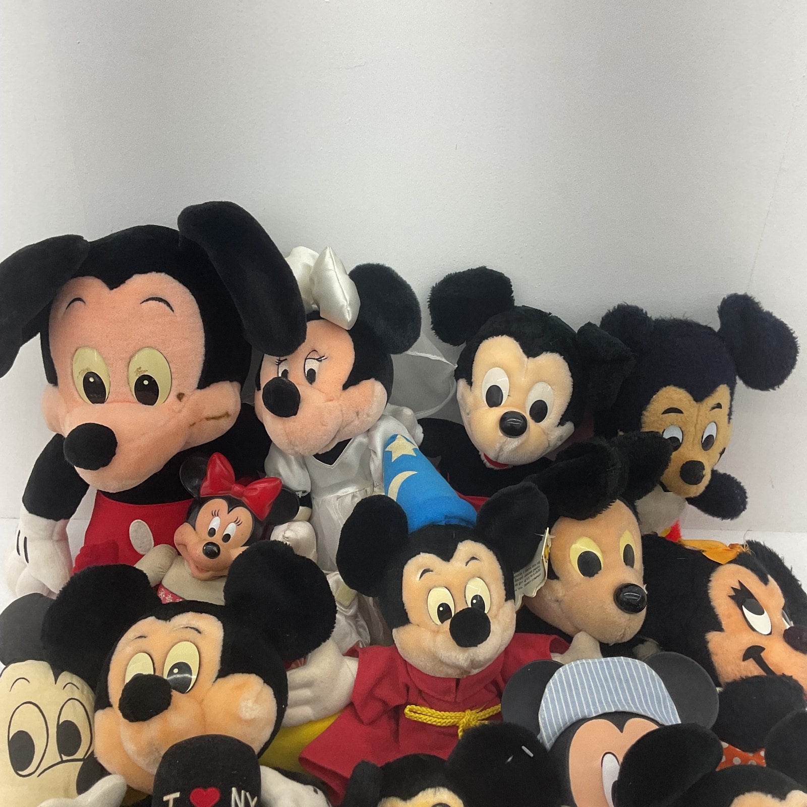 Vintage Mickey Mouse Disney Character Mixed Preowned LOT 12 lbs Plush Dolls Toys - Warehouse Toys