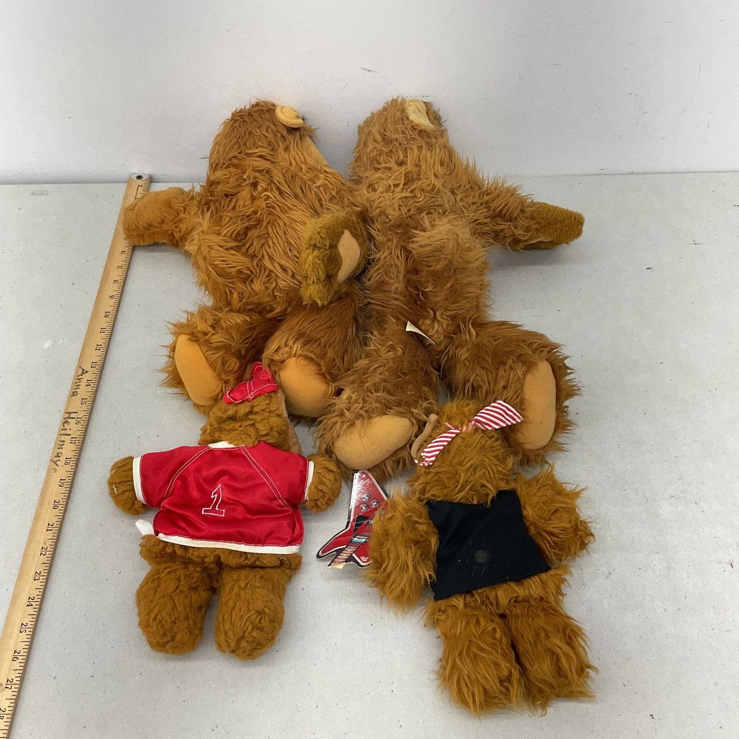 Vintage Mix LOT Vintage ALF Alien Plush Dolls Hand Puppets Stuffed Toys 1980s - Warehouse Toys