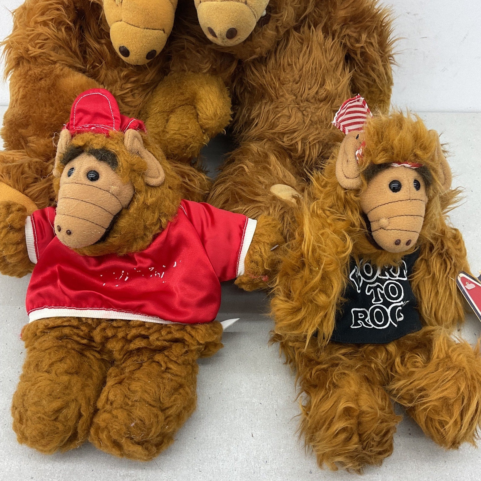 Vintage Mix LOT Vintage ALF Alien Plush Dolls Hand Puppets Stuffed Toys 1980s - Warehouse Toys