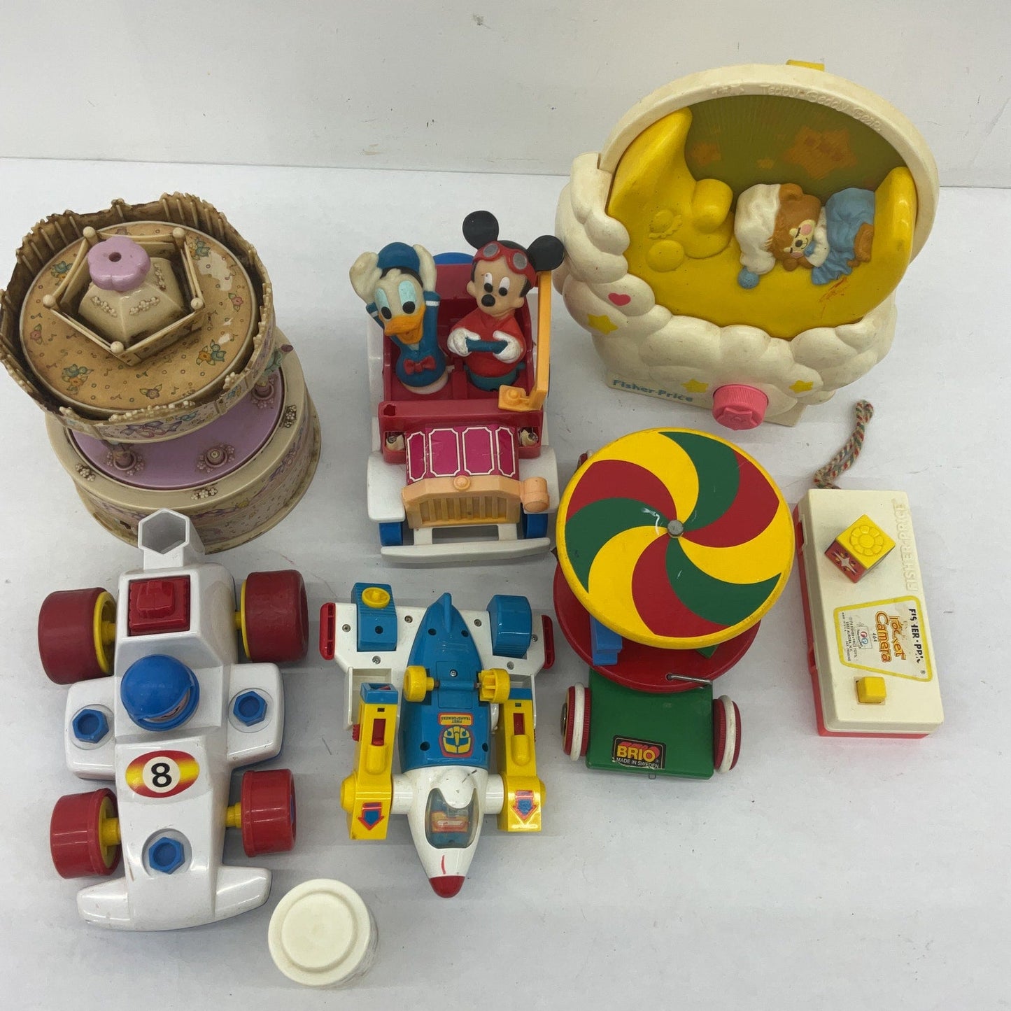 Vintage Mix Preowned LOT Classic Toys Disney Mickey Brio Mattel Fisher Price - Warehouse Toys